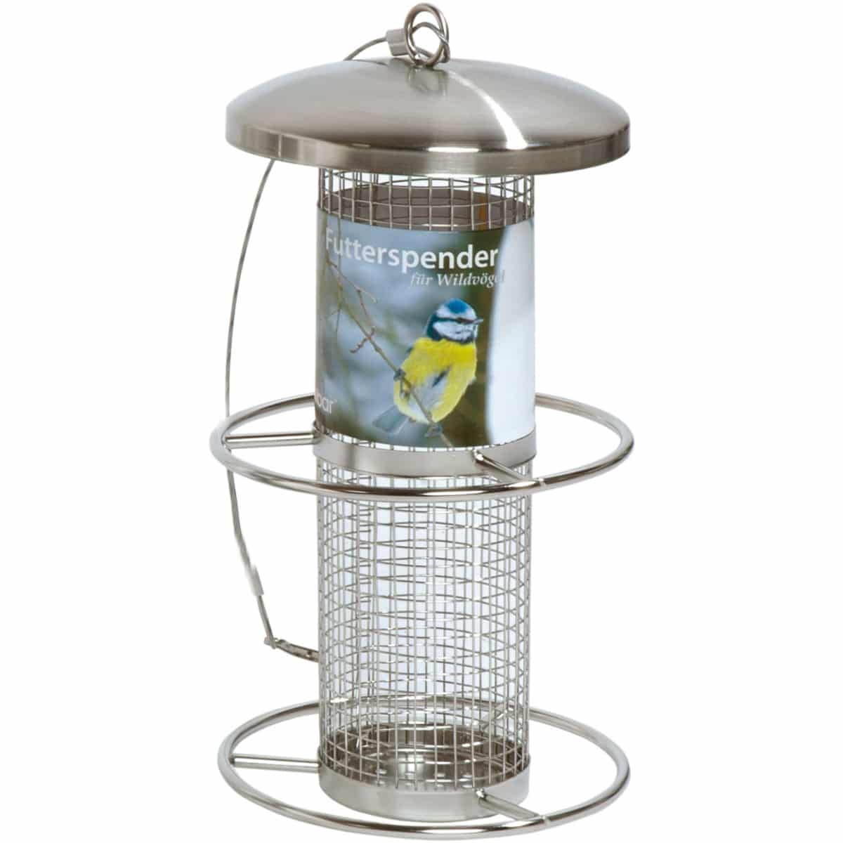 Energieblöcke Design-Futterspender 2-in-1 Metall Futterstation für Vogelfutter 